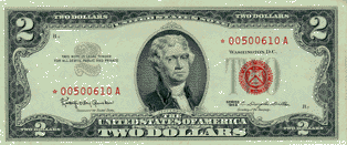 1963 U.S. $2 front