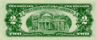 1963 U.S. $2 reverse