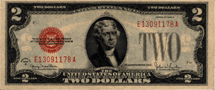 1928 U.S. $2 front